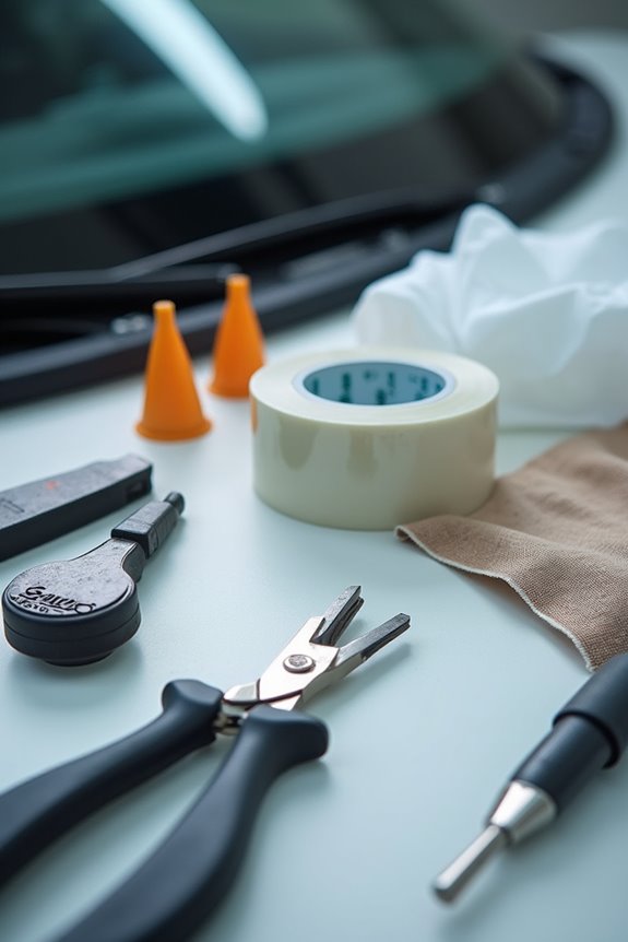 glass replacement vehicle preparation