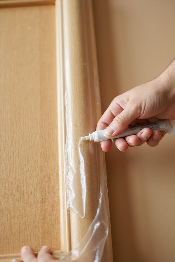 protecting fiberglass door finishes