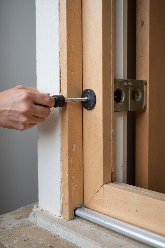 weatherproofing door frame adjustments